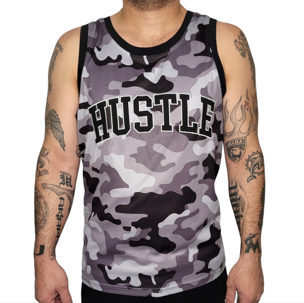 Men's 'Hustle' Camo Tank Top